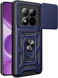 Techsuit Hoesje geschikt voor Xiaomi Redmi Note 15 Pro 4G - Camshield Back Cover - Blauw