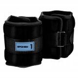 Spokey Form IV poids pour cheville et poignet - Noir / Gris - 1 kg