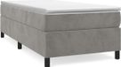 vidaXL Boxspringbedframe, lichtgrijs, 80x200 cm, fluweel