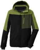Killtec Ski-jas KSW 52 Heren Zwart/Pistache/Bosgroen Colorblock 4XL