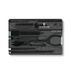 Victorinox Taschenmesser Swiss Card Classic (10 Funktionen, Schere, Stecknadel, Kugelschreiber) schwarz transparent
