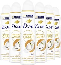 Dove Advanced Care Anti-Transpirant Deodorant Spray - Coconut & Jasmine Flower - 6 x 150 ml - Voordeelverpakking
