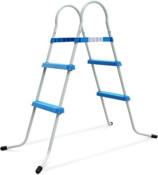 Viking Choice Zwembadladder - 84 cm - Metaal - Blauw - 8720249140672