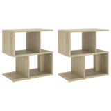 VidaXL Nachtkastjes 2 stuks Sonoma eikenhout 50x30x51,5 cm
