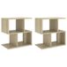 VidaXL Nachtkastjes 2 stuks Sonoma eikenhout 50x30x51,5 cm