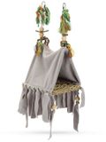 Beeztees Vogeltent Ami - Kooi Accessoire - 23x13x15 cm 125 g Grijs