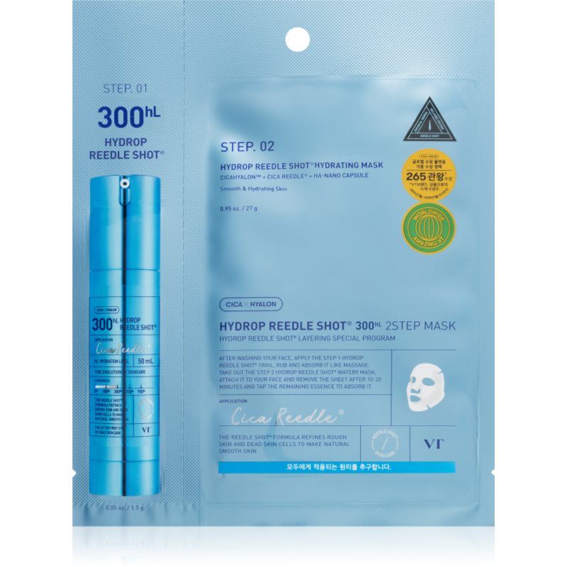 VT COSMETICS Vt Hydrop Reedle Shot 300hL 2 Step Hydraterend Masker