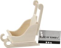 Creativ company Houten Miniatuur Slee 8x5x9 cm Meerkleurig