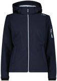 CMP Dames Softshell Waterdichte Jas met Capuchon - Donkerblauw - XXS
