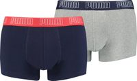 Puma Basic Trunk Heren Onderbroek 2-pack Blauw/Grijs Maat XL