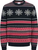JACK&JONES JJXMAS NOEL KNIT CREW NECK Heren Gebreide truien S Sky Captain