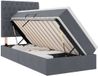 vidaXL Lit avec rangement et matelas Gris foncé 90 x 200 cm Velours