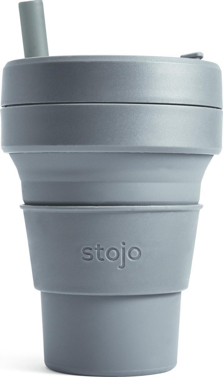 Stojo Biggie Cup Brooklyn - Uitgebreide Verpakking - 470 ml