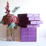 Rhodia Rhodiarama Ladebox, 4 Laden, Donkerblauw