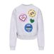ONLY - Meisjes sweater - Maat 122/128 - Grijs - Polyester/Katoen