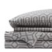 Comfort Spaces 100% katoenen lakenset, zacht en luchtig met elastische rand voor matrassen tot 36 cm, met bijpassende kussensloop, Twin XL, zilverkleurig (Diamond Silver), 3-delige set