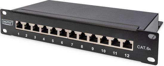 Digitus DN-91612S-EA 12-poorts Netwerkpatchpaneel CAT 6A