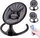 X Adventure Rocco Electric Baby Rocker - Grey Velvet - with Bluetooth & Remote Control