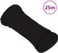 vidaXL Werktouw 4 mm 25 m polyester zwart