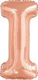 Amscan Folieballon Letter I 100 X 21 Cm Roségoud