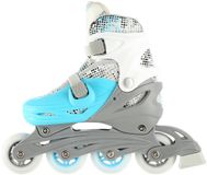 Nils Extreme 4-in-1 Skeelers/Schaatsen Wit/Blauw Maat S 31-34 Verstelbaar