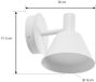Lucande Tabena Applique murale d'extérieur LED, blanc mat, IP44, CCT
