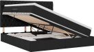 vidaXL Bed met matras en hoofdeinde Zwart 160 x 200 cm Stof