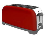 Taurus 960659000 Broodrooster 1 snede(n) 850 W Rood, Roestvrijstaal