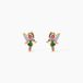 Les Georgettes Boucles D'Oreilles Puces Feerie Argent Doré A L'Or 750/1000