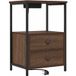 Chêne Brun Table De Chevet Cabinet De Chevet Table De Nuit Bois D'Ingénierie 40 x 31 x 60 cm