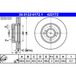 ATE Lot De 2 Disques De Frein 24.0122-0172.1