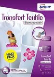 Avery Transferpapier voor T-shirt/textiel A4 Inkjetprinter 24 vellen