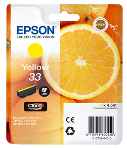 Epson Oranges C13T33444010 single pack / geel