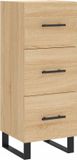 vidaXL Dressoir Sonoma eiken 34,5x34x90 cm
