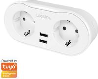 LogiLink 2 gniazda Wi-Fi smart białe