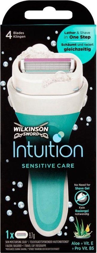Wilkinson Sword Intuition Sensitive Care - Scheermes voor Vrouwen - 4 Mesjes - Groen