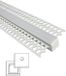 RexTech 1,5 meter led profiel - Stucprofiel smal - Profiel voor led strips - Aluminium - Wit
