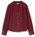 Tom Tailor Corduroyblouse met ruches aan de kraag - Maat 46 - Preppy Plum