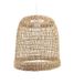 Lussiol Cuzco armatuur, kroonluchter in bohemien look, natuur, hygge - hanglamp gemaakt van natuurlijk gevlochten rotan, witte kabel, E27 fitting, Ø 30 cm - LED-lamp mogelijkheid