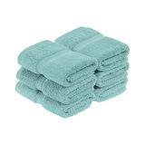 SUPERIOR Egyptische katoenen stapeldoek/washandje set van 6
