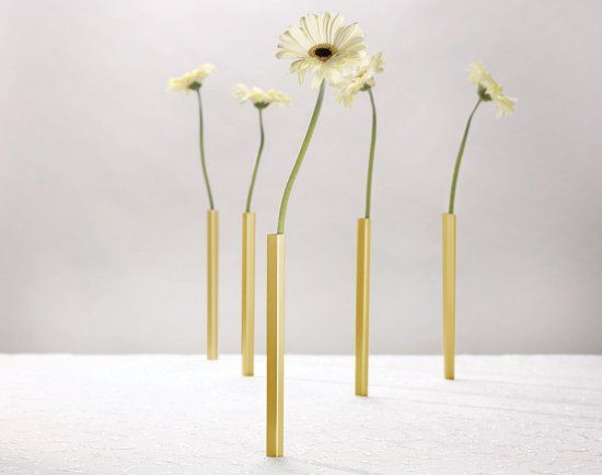 Peleg Design Magnetic Vases - Gold - Set of 5