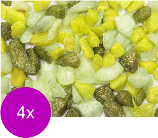 Vdl Aquariumgrind Glamour 5-10 Mm - Aquarium - Siergrind - 4 x Groen
