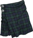 Black Premium by EMP Groen-blauwe kilt - Heren - L