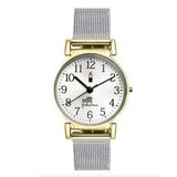 Lucardi Kinder Little Miss Fabulous horloge met mesh band - Staal - Zilverkleurig - 24 mm