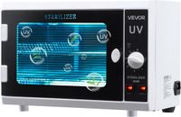Vevor UV-Sterilisator Nagelgereedschap Reinigingsmachine Knopbediening 12L 12W