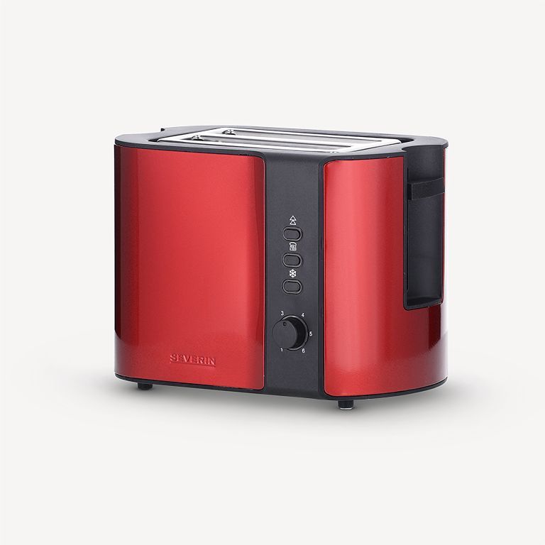 Severin AT 2217 - Broodrooster - 2 Sneetjes - 800W - Zwart/Rood