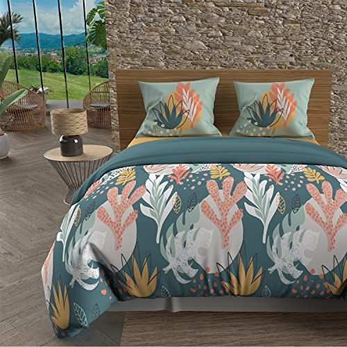 Soleil d'ocre Set Omslag 240x220 cm Wiskunde Blauw