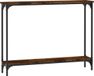 vidaXL Wandtafel 100x22,5x75 cm bewerkt hout gerookt eikenkleurig