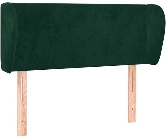VidaXL Hoofdbord Donkergroen 83x23x78/88 cm Fluweel