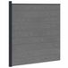 vidaXL - Hekset - 175 x 186 cm - WPC en Aluminium - Grijs